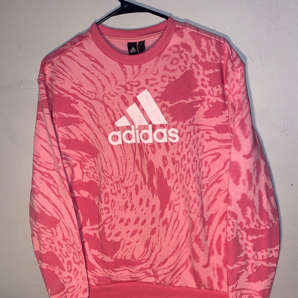 Adidas Pink Crewneck Sweater